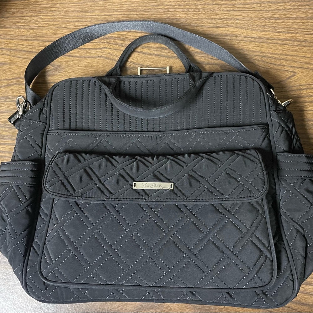 Vera Bradley Black Quilted Diaper Bag